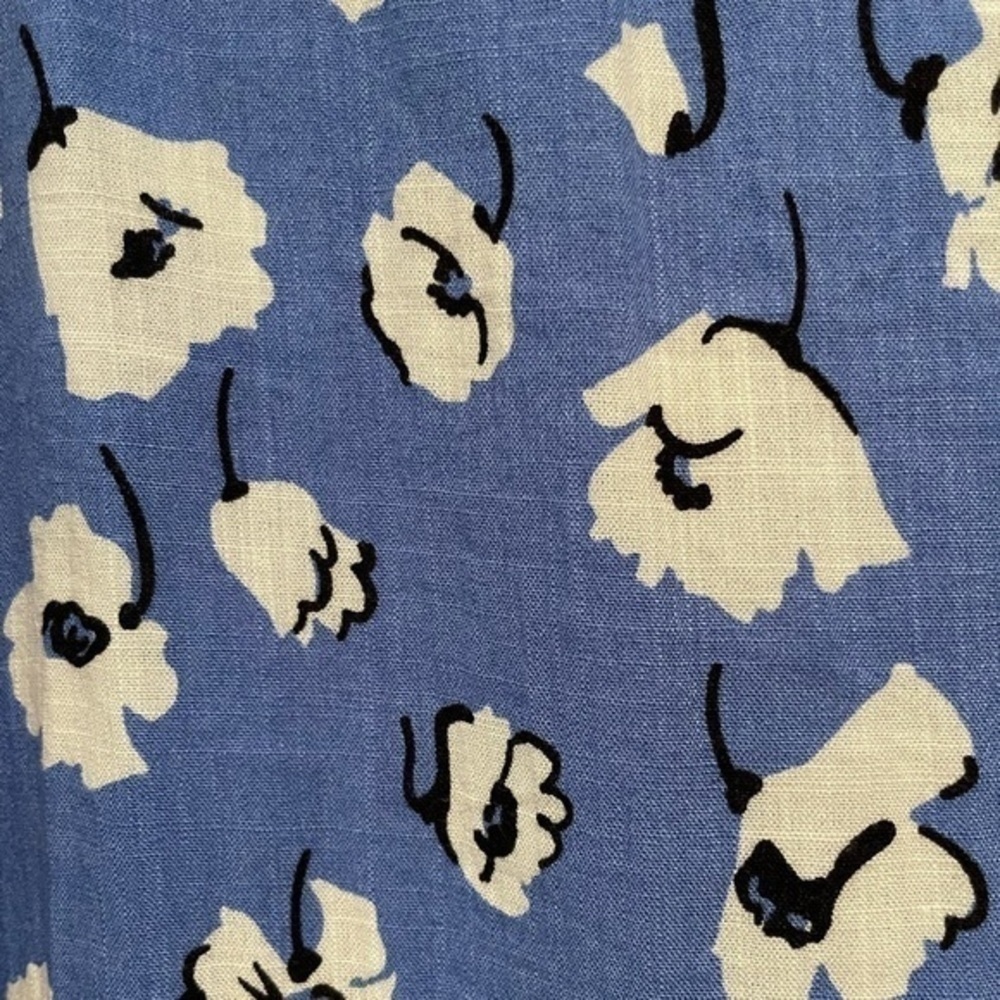 En Saison Blue Flower Print Skort - Picture 4 of 9